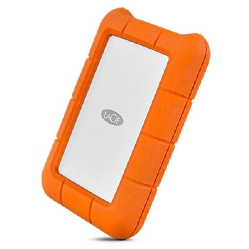 HDD Extern LACIE STFR1000800, 1TB, USB-C, Silver/Orange - Imagine 1