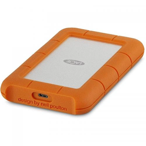 LACIE HDD Extern LACIE STFR2000800, 2TB, USB-C, Silver/Orange - IT-Fashion.ro