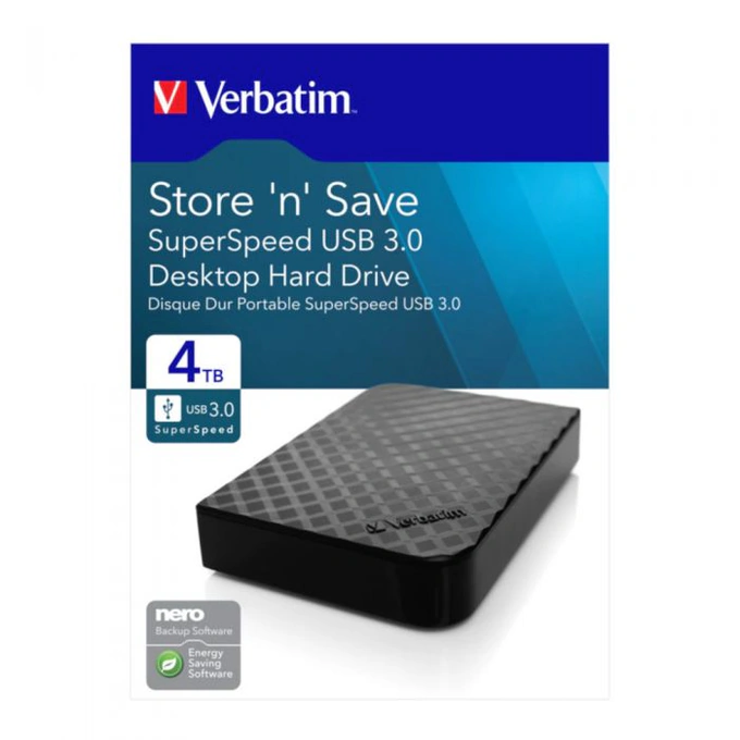 HDD Extern VERBATIM 47685, 4TB, USB 3.0, Black - Imagine 7