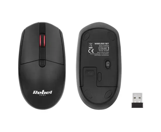 Kit tastatură și mouse wireless REBEL WS400 – confort și precizie fără cabluri - Imagine 7