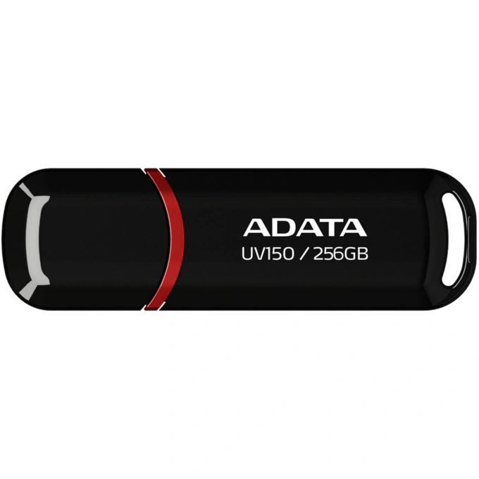 Memorie USB ADATA AUV150-256G-RBK, 256GB, USB 3.2, Negru - Imagine 1
