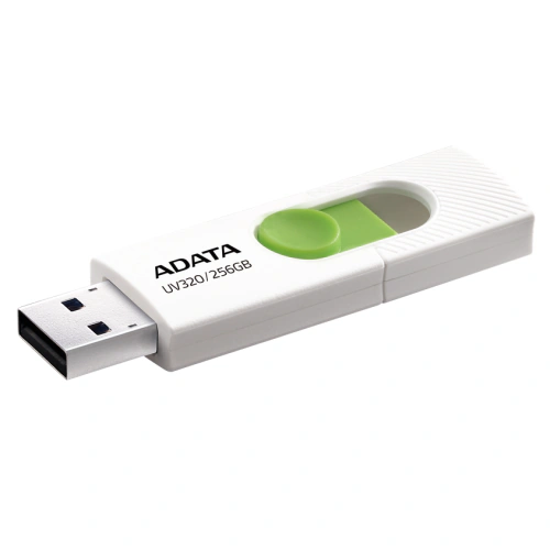 ADATA Memorie USB AData UV320 AUV320-256G-RWHGN, 256GB, USB 3.2 Gen 1, White - IT-Fashion.ro