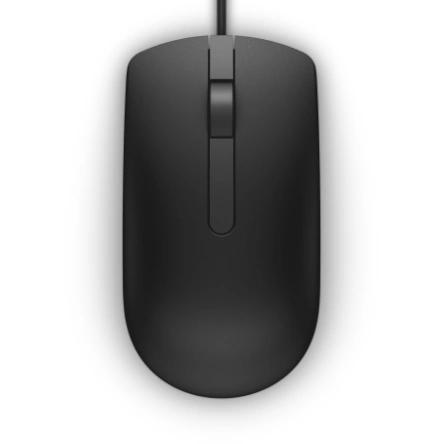 Mouse cu fir Dell MS116, 1000 DPI, USB, negru - Imagine 1