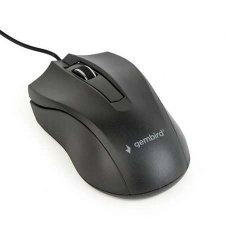 Mouse cu fir GEMBIRD MUS-3B-01, USB, Negru – precizie și confort zilnic - Imagine 1