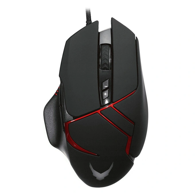 Mouse gaming cu fir VARR VGM0360, 3200 DPI, Optic, USB, Black - Imagine 1