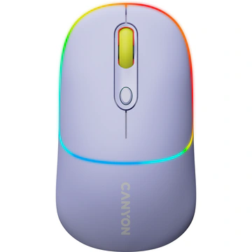Mouse wireless și Bluetooth Canyon MW-22 Mountain Lavender - Imagine 1
