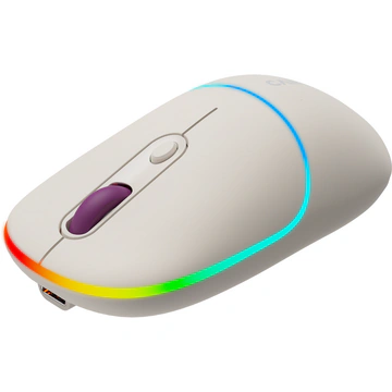 Mouse wireless și Bluetooth Canyon MW-22 Rice – silențios, RGB, reîncărcabil - Imagine 3