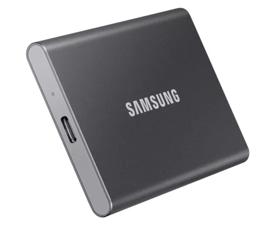 SAMSUNG SSD Extern SAMSUNG T7 MU-PC2T0T/WW, 2TB, USB 3.2 Gen 2, Titan Gray - IT-Fashion.ro