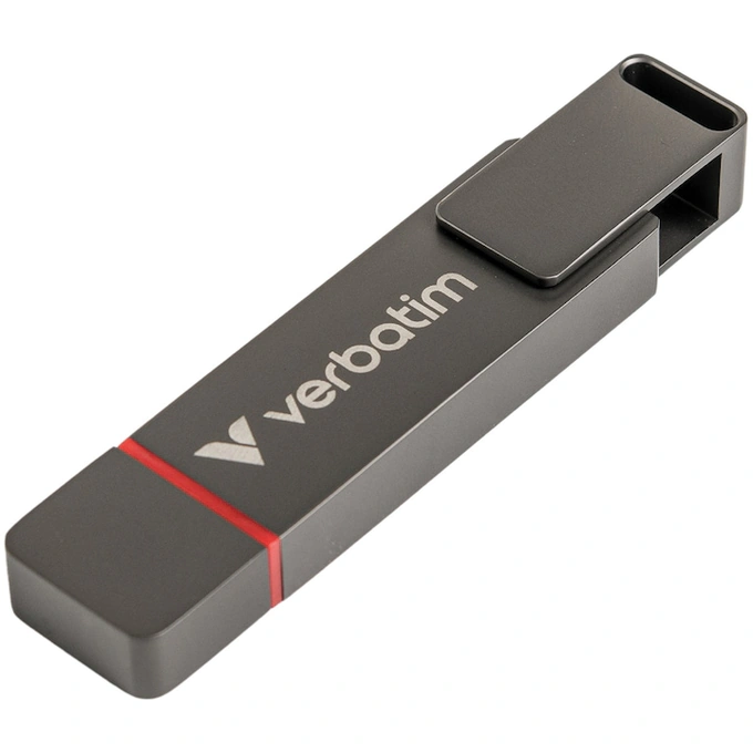 VERBATIM Memorie USB Verbatim 32040, USB-C/USB-A USB, 256GB, Gri - IT-Fashion.ro