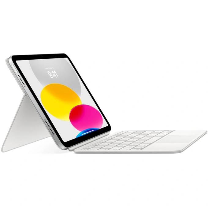 Tastatura APPLE Magic Keyboard Folio pentru iPad 11, iPad 10 Inch, Layout Ro, White - Imagine 4