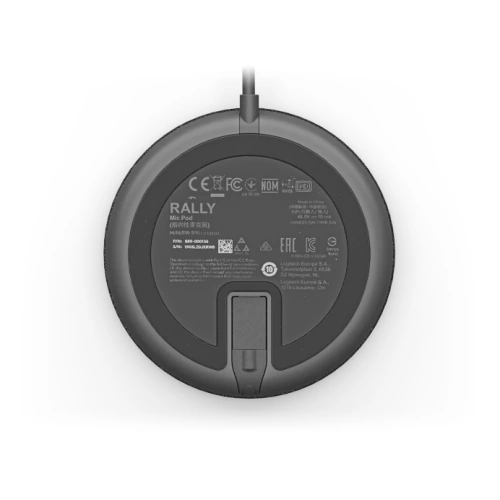 Microfon videoconferinta LOGITECH 989-000430, Graphite - Imagine 4