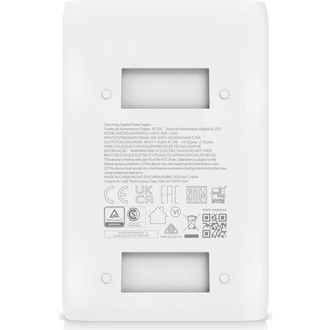 Injector UBIQUITI UACC-POE+-2.5G-EU, 2.5G PoE, 30W - Imagine 7