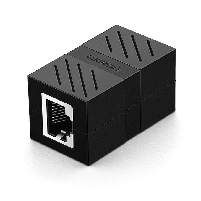 Adaptor Ugreen RJ45 prelungire cablu UTP Cat.7, Negru - Imagine 1