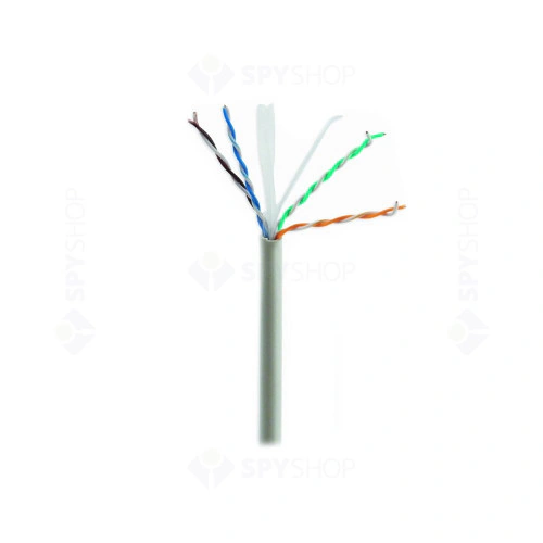 Cablu de rețea UTP Cat.6E Gembird UPC-6004SE-SOL, 100m, fir solid CCA - Imagine 1
