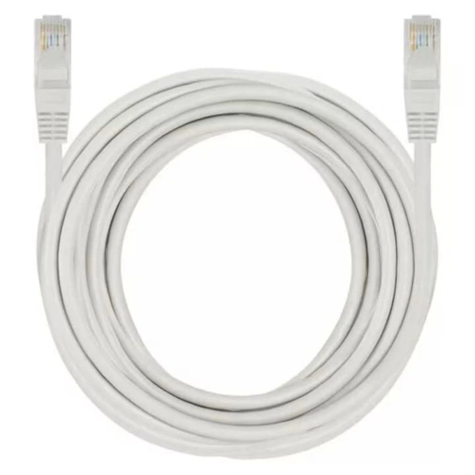 Cablu de rețea UTP HCT Cat6 cu mufe RJ45, 10 metri, gri - Imagine 1