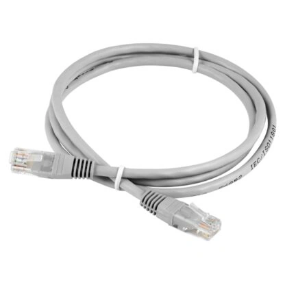 Cablu UTP cu mufe HCT CAT6 2m Gri – Conectivitate Gigabit stabilă - Imagine 1