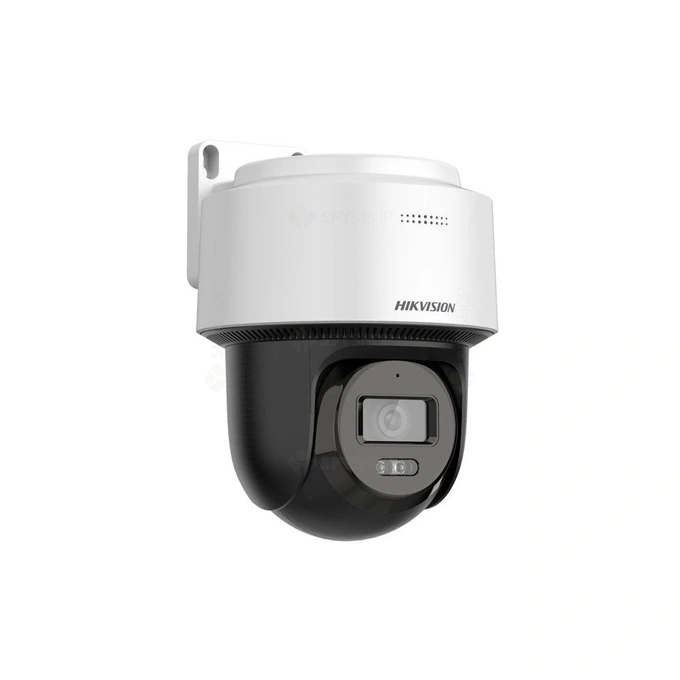 Camera de supraveghere HIKVISION DS-2DE2C400MWG-E, 4MP, lentila 2.8mm, Smart Hybrid Light 30m, Auto-tracking Lite, PoE, IP66, White/Black - Imagine 1