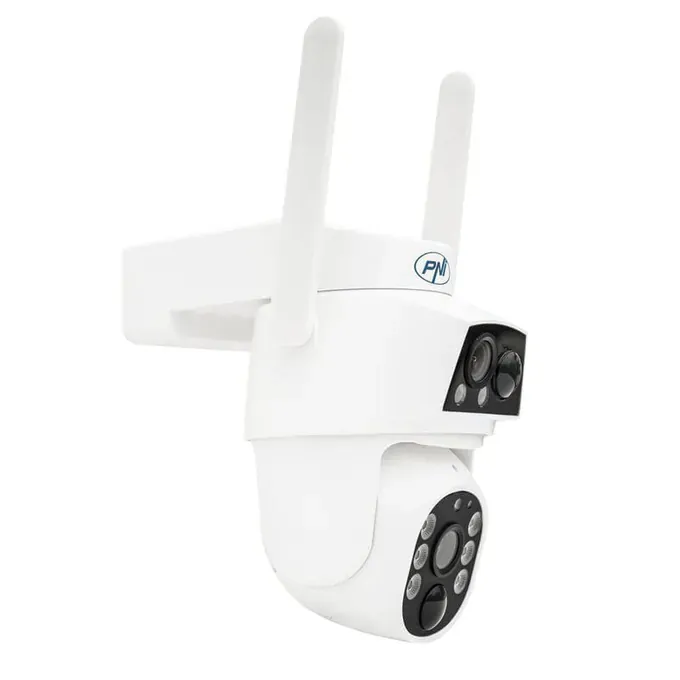 Camera de supraveghere video PNI IP894 4G PTZ Dual Lens cu panou solar și acumulator - Imagine 3