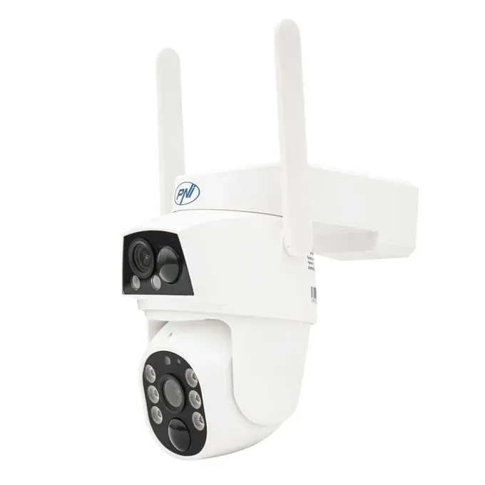 Camera de supraveghere video PNI IP894 4G PTZ Dual Lens cu panou solar și acumulator - Imagine 5