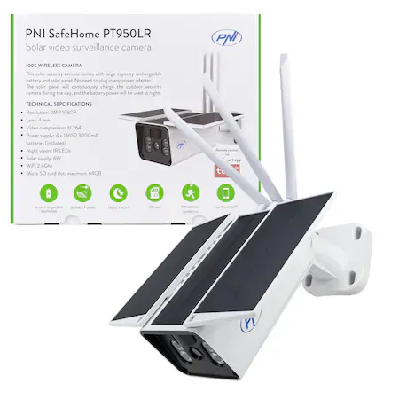 Camera de supraveghere Wi-Fi PNI SafeHome PT950LR cu panou solar 6W și acumulator - Imagine 6