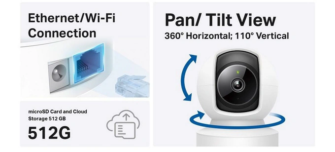 Camera de supraveghere Wireless TP-LINK Tapo C222, 2K 4MP QHD, Wi-Fi + RJ45, Starlight Night Vision, White - Imagine 5