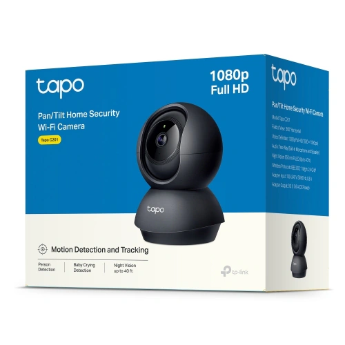 TAPO Camera IP Cube TP-Link TAPO C201, 2 MP, Lentila 4 mm, IR 12 m - IT-Fashion.ro