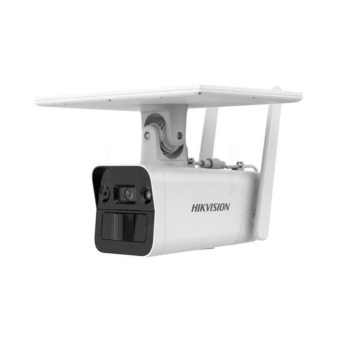 HIKVISION Cameră supraveghere HIKVISION DS-2XS2T41G1-ID/4G/C05S07(4MM), 4 MP, 4 mm, IR 30 m, GSM 4G, Panou solar, White - IT-Fashion.ro