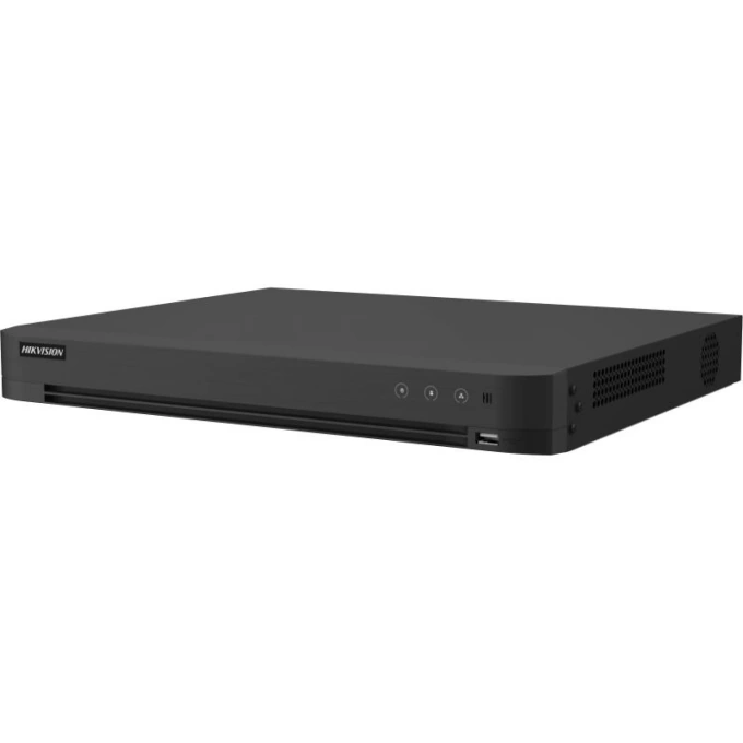 DVR HIKVISION IDS-7216HUHI-M2/XT/4A+16/4ALM, 16 canale, 5MP, AcuSense, 2 x Sata, Audio, PoC, Negru - Imagine 1