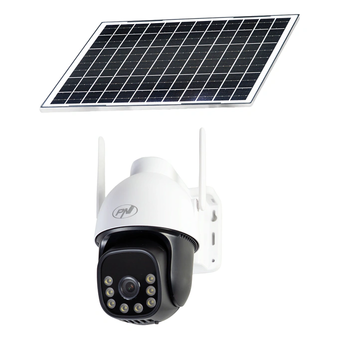 Kit camera de supraveghere + panou solar PNI PNI-IP74L, 4MP, 4G, 16000 mAh - Imagine 1