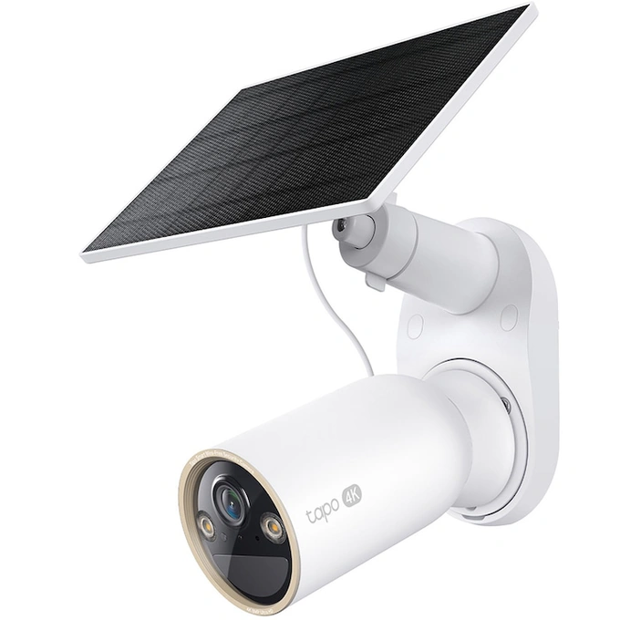 Kit camera de supraveghere + panou solar TP-Link Tapo C460 KIT, 8MP, 4K, 3840x2160, Starlight Color Night Vision, Two-Way Audio, Detectie AI, alarma luminoasa si sonora, acumulator, montare fara cabluri, baterie 10000mAh, IP66 - Imagine 3