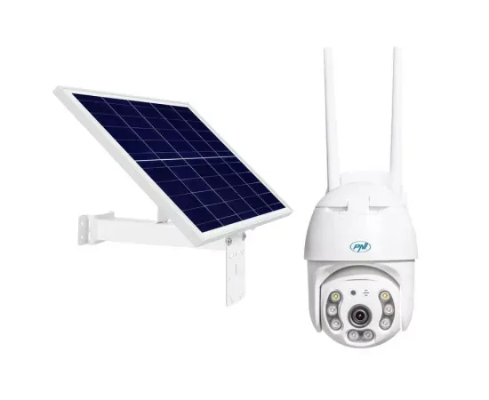 Kit cameră supraveghere video PNI IP65 cu panou solar și conectivitate 4G - Imagine 1