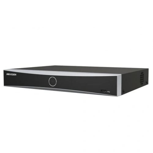 NVR HIKVISION AcuSense DS-7604NXI-K1/4P(D), 4 canale, 12 MP, 40 Mbps, functii smart, PoE, Negru - Imagine 1