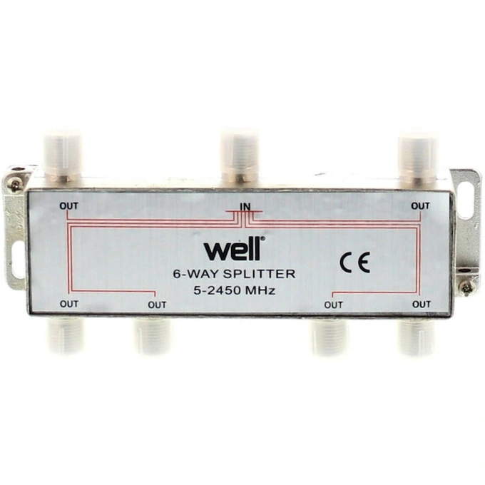 Spliter CATV 6 cai 2450 Mhz Well - Imagine 1