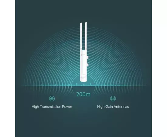 Access Point TP-LINK EAP110-OUTDOOR, 802.11n/g/b, 2.4 GHz, 11 + 300 Mbps - Imagine 4