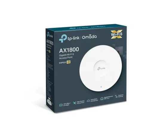 Access point TP-LINK EAP620, HD Dual-Band, Wi-Fi 6, IEEE 802.11ax/ac/n/g/b/a, 574 - 1201 Mbps, White - Imagine 5