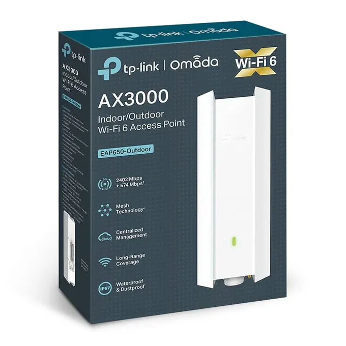 Access Point TP-LINK EAP650-OUTDOOR, Wi-Fi 6, 802.11ax/ac/n/g/b/a, 2.4 + 5 GHz, IP67 - Imagine 6