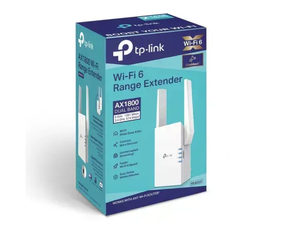 Range Extender TP-LINK RE605X, Wi-Fi 6, Tehnologia Mesh - Imagine 4