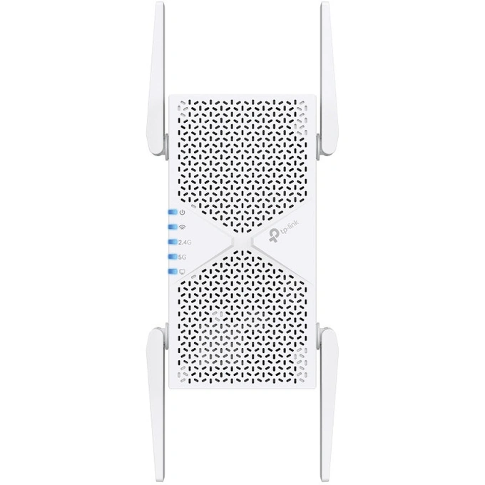 Range Extender TP-LINK RE405BE, BE6500, Wi-Fi 7 Dual-Band, 1 x 2.5 Gbps port, tehnologie EasyMesh, MLO, White - Imagine 1