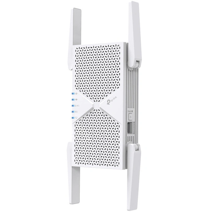 TP-LINK Range Extender TP-LINK RE405BE, BE6500, Wi-Fi 7 Dual-Band, 1 x 2.5 Gbps port, tehnologie EasyMesh, MLO, White - IT-Fashion.ro
