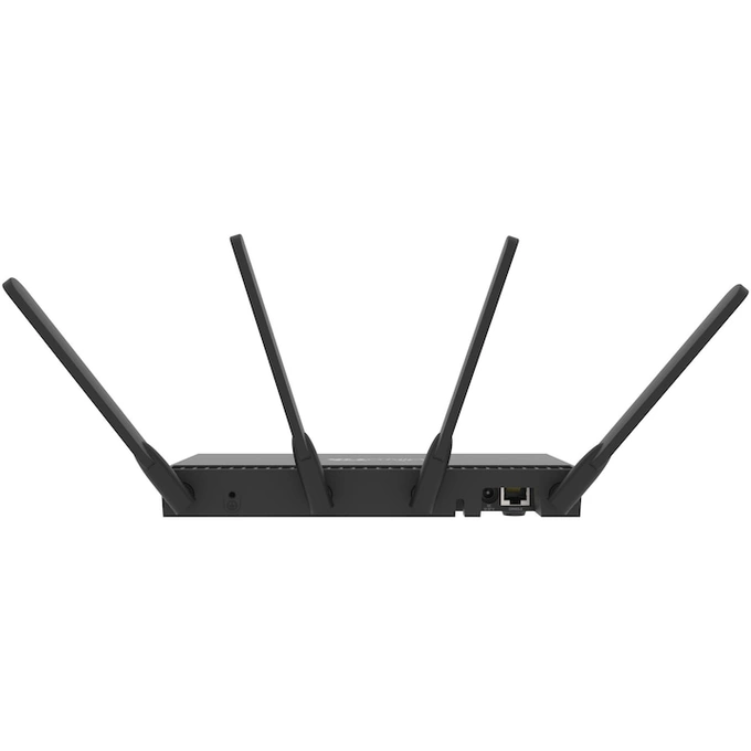 Router 10 x Gigabit, 1 x SFP+ 10Gbps, PoE IN/OUT, RouterOS L5, Wi-Fi, Mikrotik RB4011iGS+5HacQ2HnD-IN, Black - Imagine 3