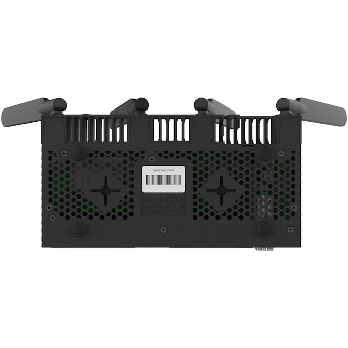 Router 10 x Gigabit, 1 x SFP+ 10Gbps, PoE IN/OUT, RouterOS L5, Wi-Fi, Mikrotik RB4011iGS+5HacQ2HnD-IN, Black - Imagine 4