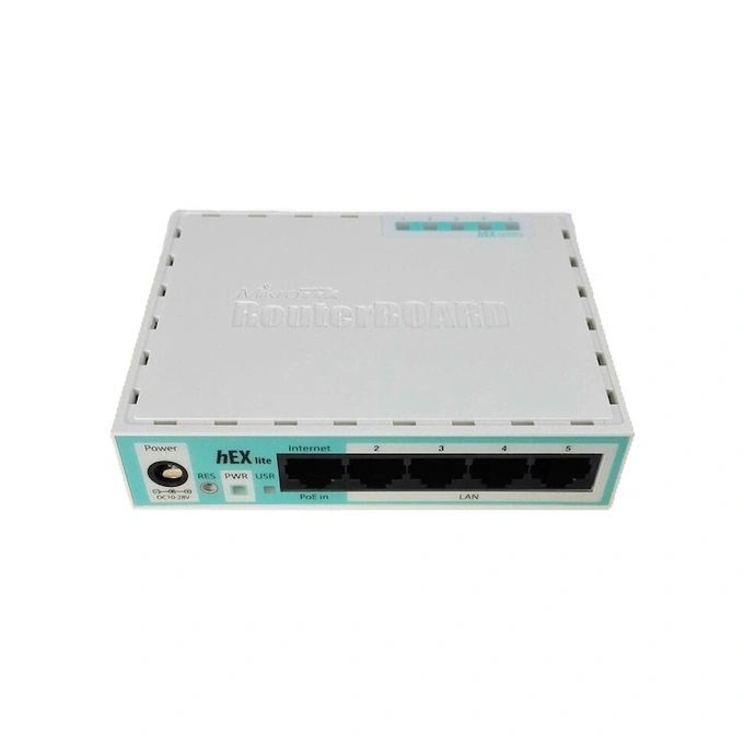 Router Ethernet MIKROTIK, SOHO, 5x10/100 Mbps, PoE in, White - Imagine 1