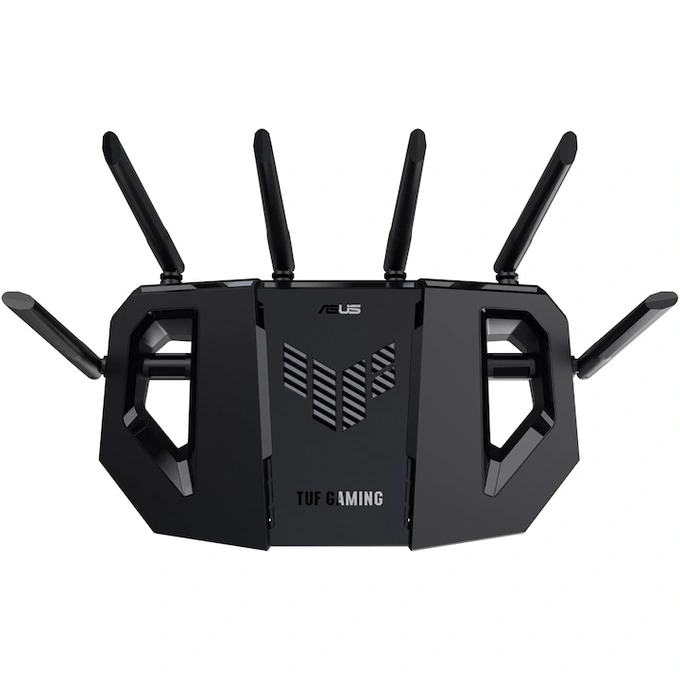 Router Gaming Wireless ASUS TUF Gaming BE9400, BE9400, Tri-Band, Quad-Core 1.5GHz CPU, 256MB/1GB Flash/RAM, 4K-QAM, MLO, 2.5G quad-port, Black - Imagine 4