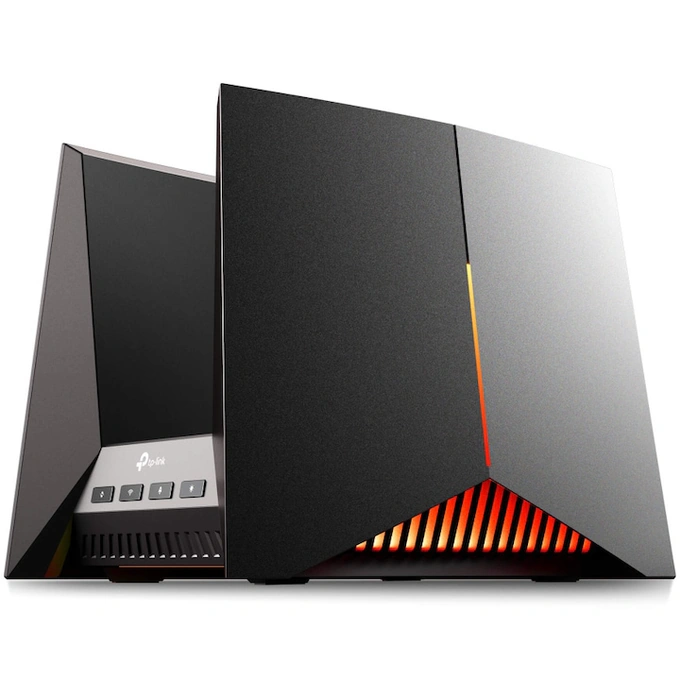 Router Gaming Wireless TP-LINK Archer GE800, BE19000 , Tri-Band, 2 x 10Gbps + 4 x 2.5 Gbps, Black - Imagine 1
