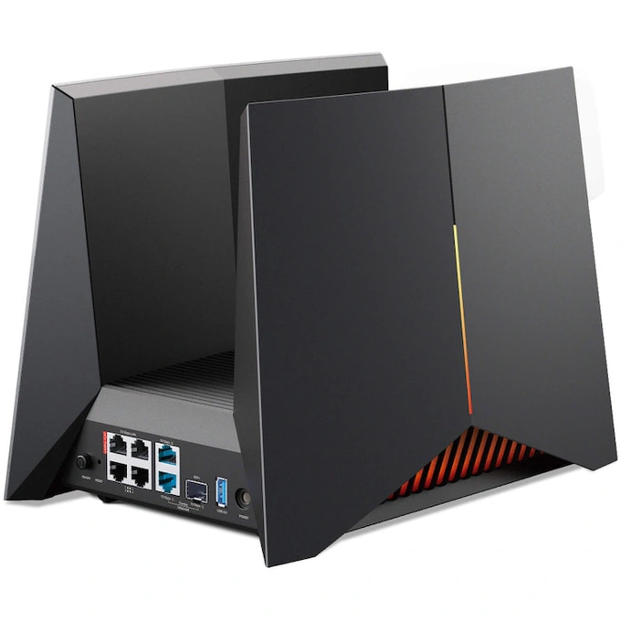Router Gaming Wireless TP-LINK Archer GE800, BE19000 , Tri-Band, 2 x 10Gbps + 4 x 2.5 Gbps, Black - Imagine 2