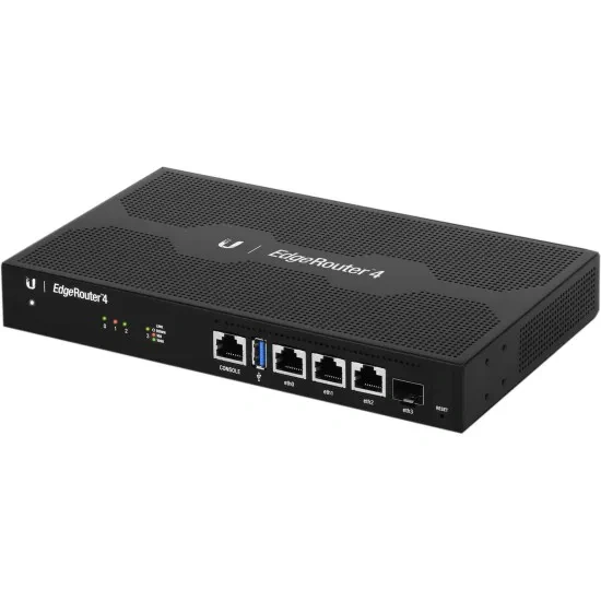 Router Gigabit EdgeRouter 4 Ubiquiti, 3 x RJ45, 1 x SFP - ER-4, Black - Imagine 1