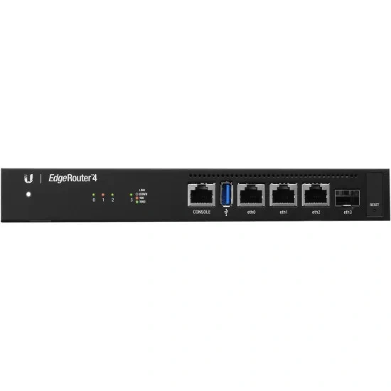 Router Gigabit EdgeRouter 4 Ubiquiti, 3 x RJ45, 1 x SFP - ER-4, Black - Imagine 2