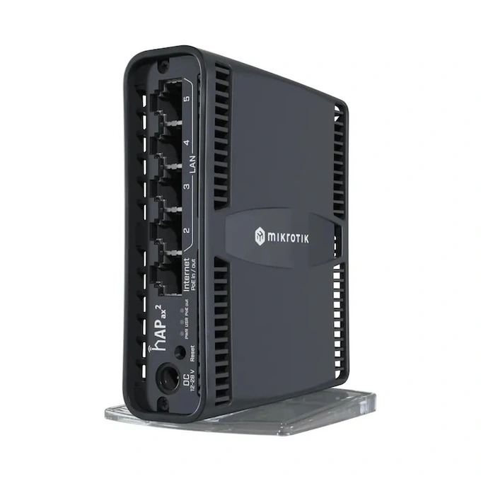 Router MIKROTIK hAP ax2 C52iG-5HaxD2HaxD-TC, 2.4/5GHz, Eternet LAN, Black - Imagine 3
