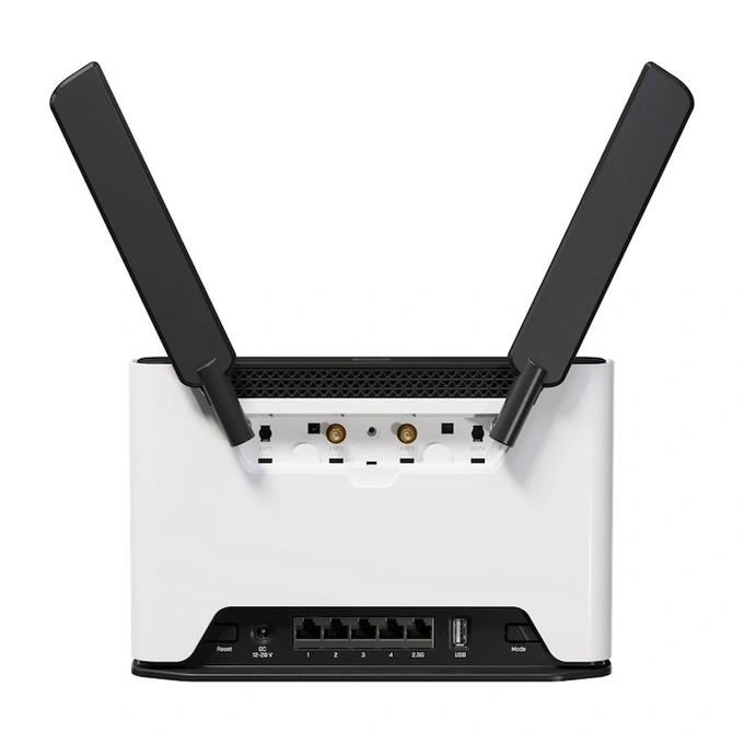 Router MIKROTIK S53Ug+5Haxd2Haxd-Tc&Eg18-Ea, Modem Lte Integrat Categoria 18, 4X Porturi Gigabit Ethernet 10/100/1000 Mb/S, White - Imagine 3