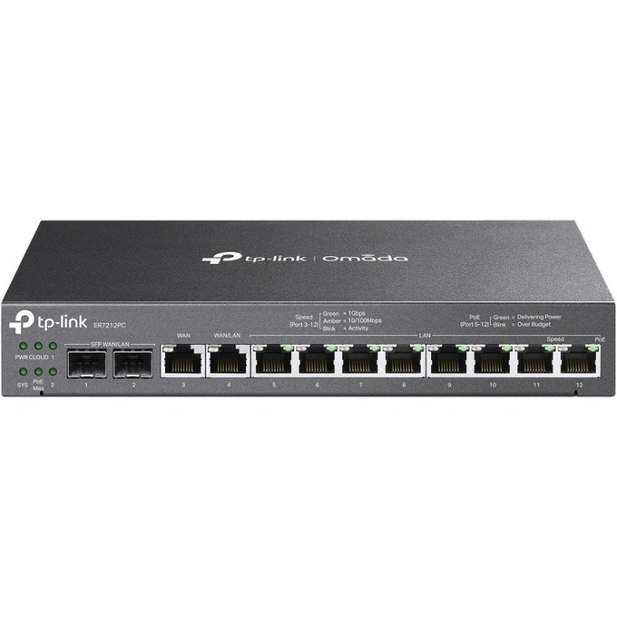 Router Omada by TP-LINK Gigabit ER7212PCV2, Black - Imagine 1